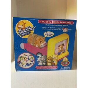 Zhu Zhu Pets Drive In Movie Theater Collect Connect 2010 Cepia Toy Hamster City